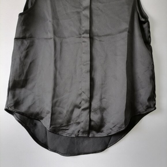 Rachel Zone Los Angeles New York Women's Black Collared Sleeveless Shirt Size M - Picture 3 of 6